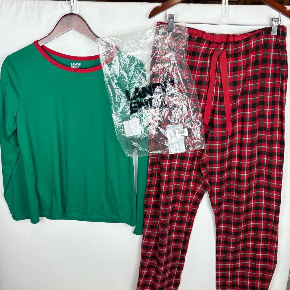 NWT Lands' End Online Order‎ Christmas Pajama Set